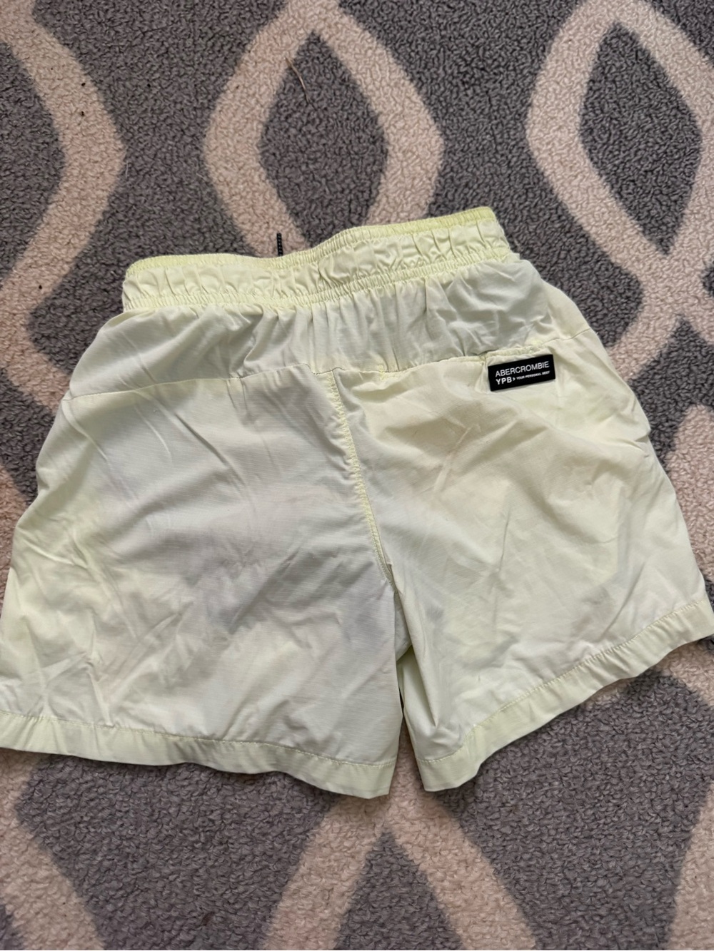 Abercrombie Light Yellow Casual Shorts